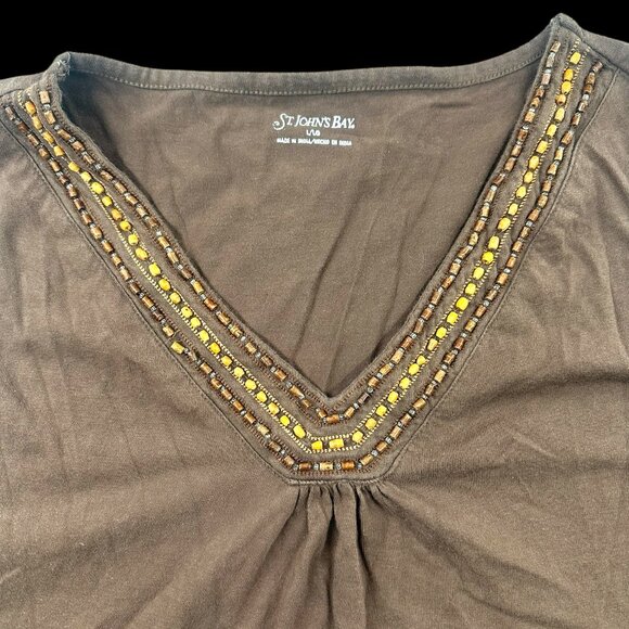 St. Johns Bay Beaded Tank Top - Picture 2 of 8